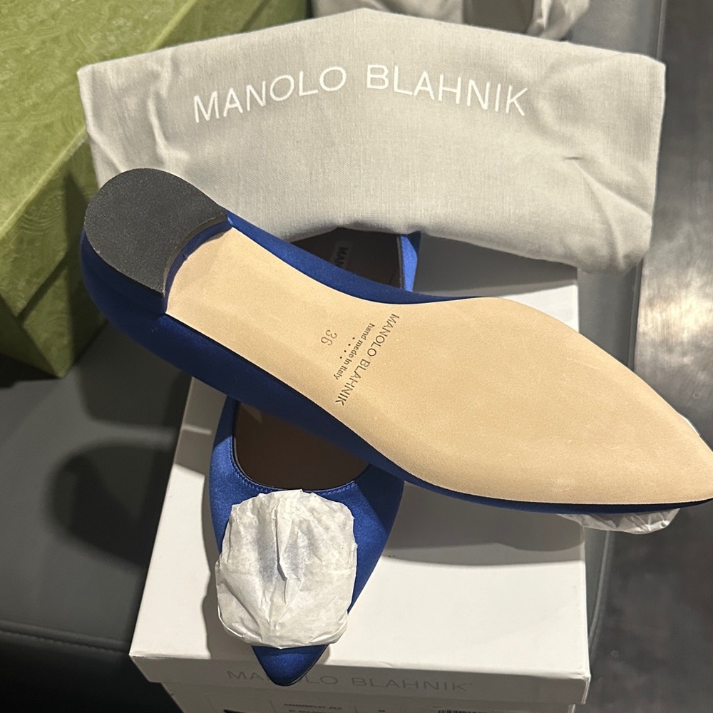Manolo Blahnik Royal Blue Heels